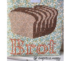 Stickdatei - Brot Liebe - Croissant Kreuzstich